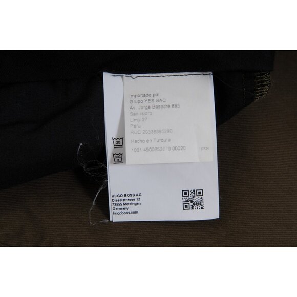 Hugo Boss Mens Chino Trousers Size US 34 IT 50 Olive Green Travel Pants - Picture 9 of 13